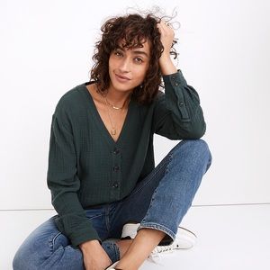 Madewell Lightspun Evert Top M NWT
